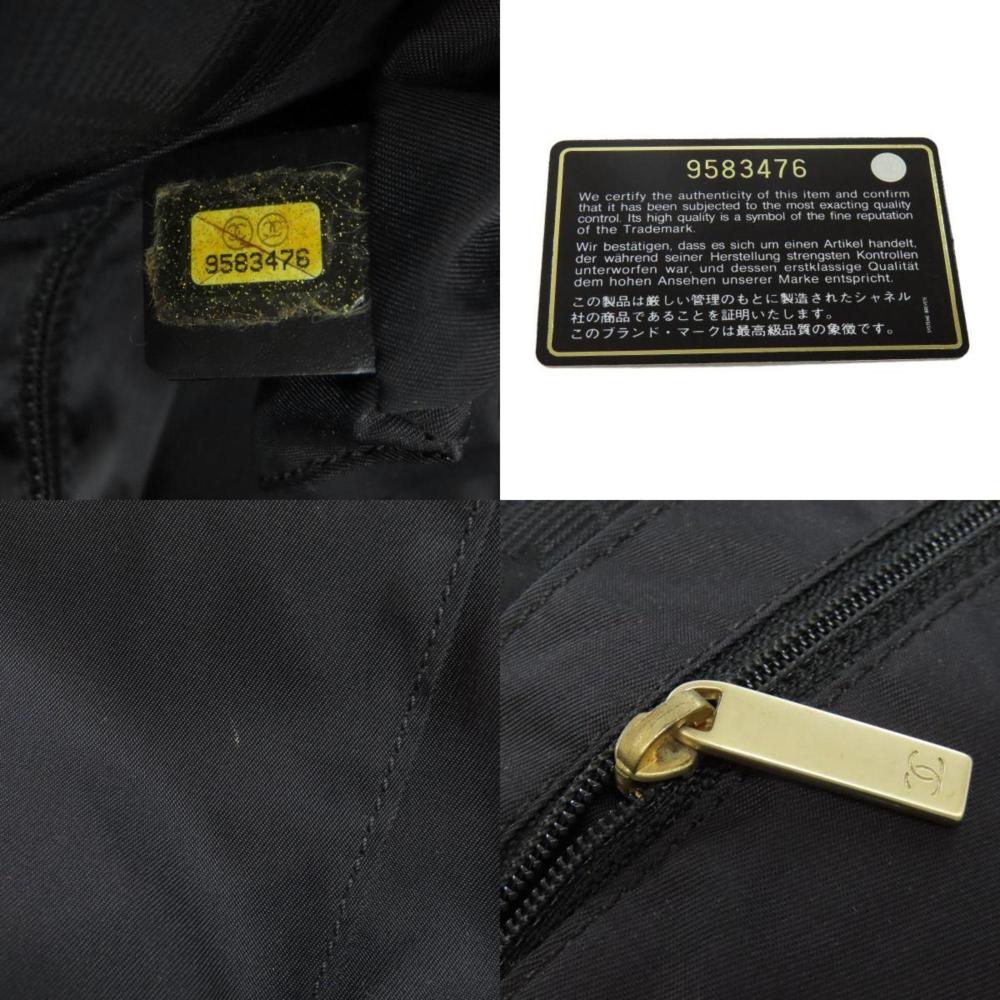 Black Nylon Chanel Travel Line