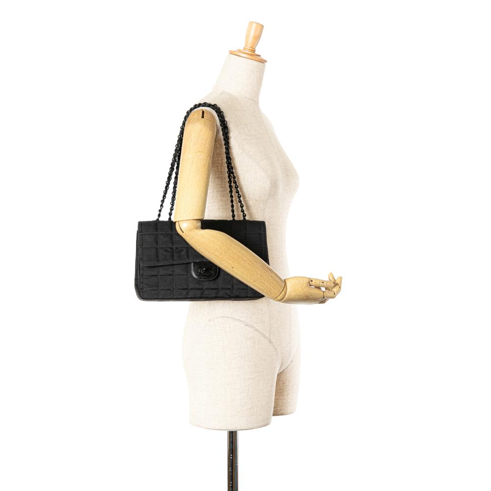 Black Nylon Chanel Travel Line