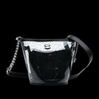 Black Plastic Chanel Bucket Bag