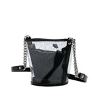 Black Plastic Chanel Bucket Bag