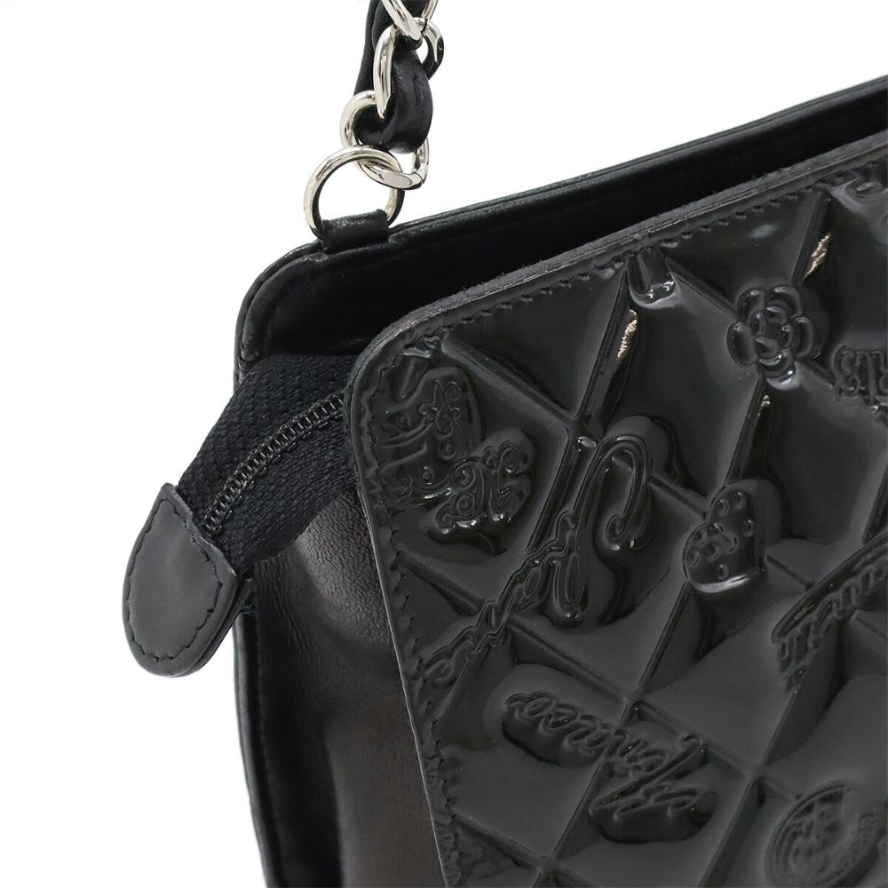Black Plastic Chanel Shoulder Bag