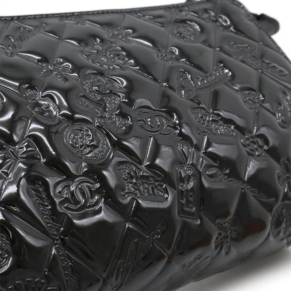 Black Plastic Chanel Shoulder Bag