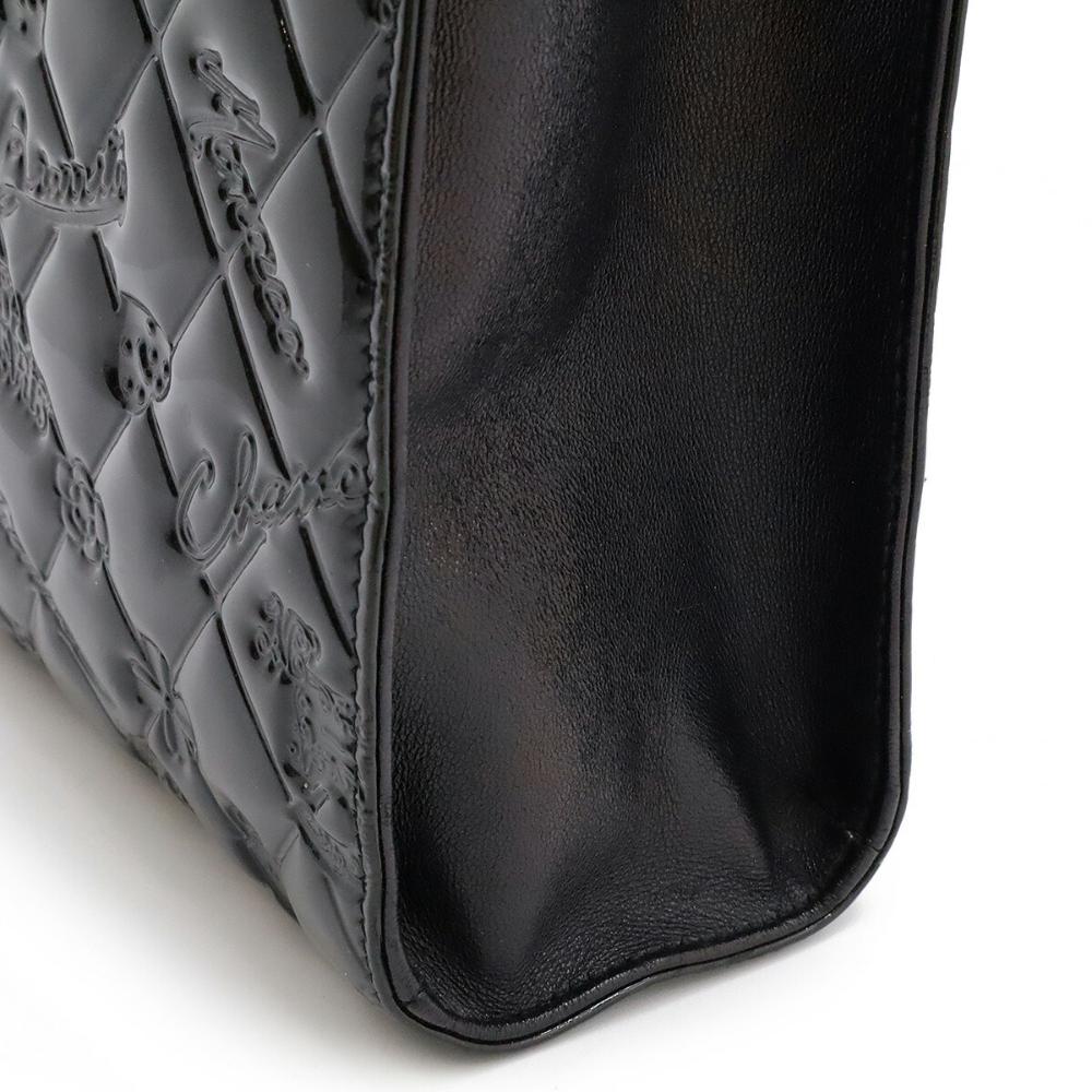 Black Plastic Chanel Shoulder Bag
