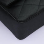 Black Satin Chanel Flap Bag