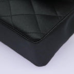 Black Satin Chanel Flap Bag