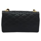 Black Satin Chanel Flap Bag