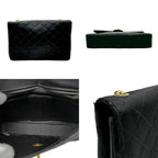 Black Satin Chanel Flap Bag