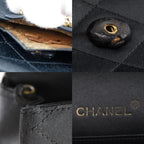 Black Satin Chanel Shoulder Bag