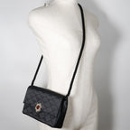 Black Satin Chanel Shoulder Bag