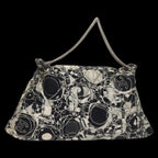 Black Silk Chanel Shoulder Bag