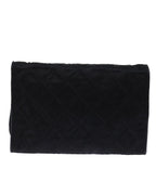 Black Silk Chanel Shoulder Bag