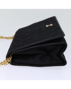 Black Silk Chanel Shoulder Bag