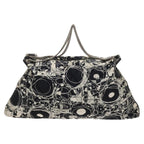 Black Silk Chanel Shoulder Bag