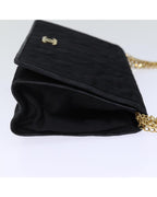 Black Silk Chanel Shoulder Bag