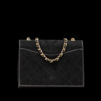 Black Suede Chanel Crossbody Bag