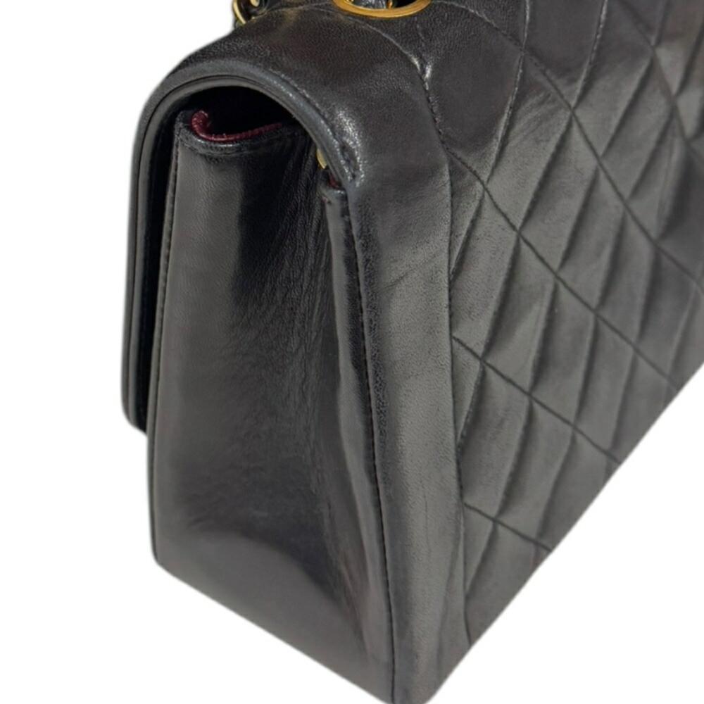 Black Suede Chanel Shoulder Bag