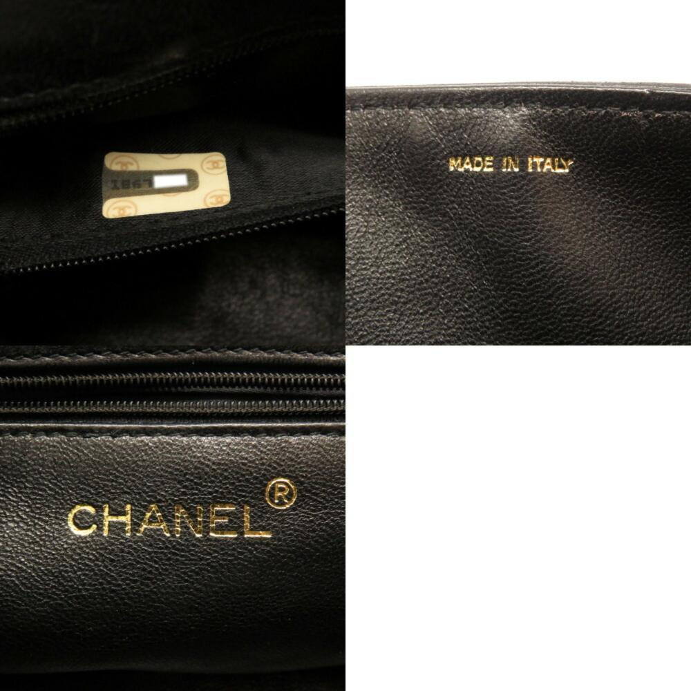 Black Suede Chanel Shoulder Bag