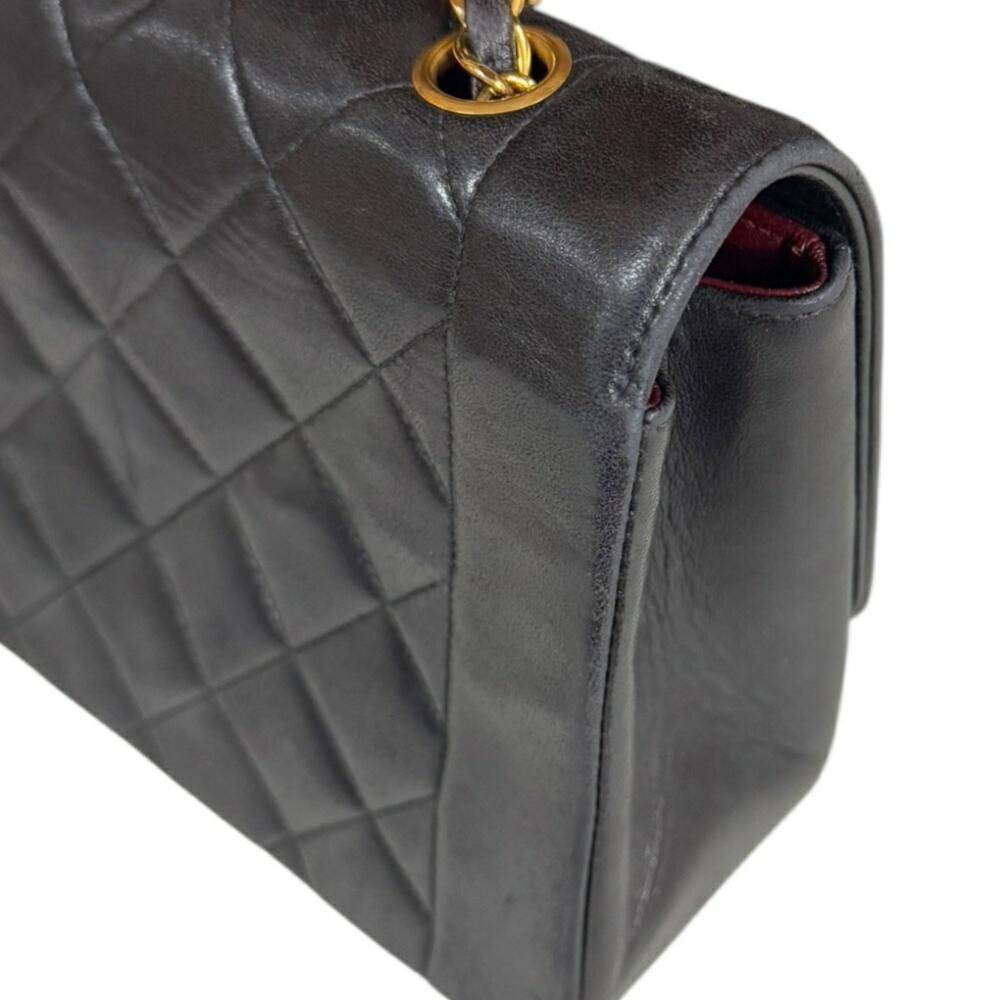 Black Suede Chanel Shoulder Bag
