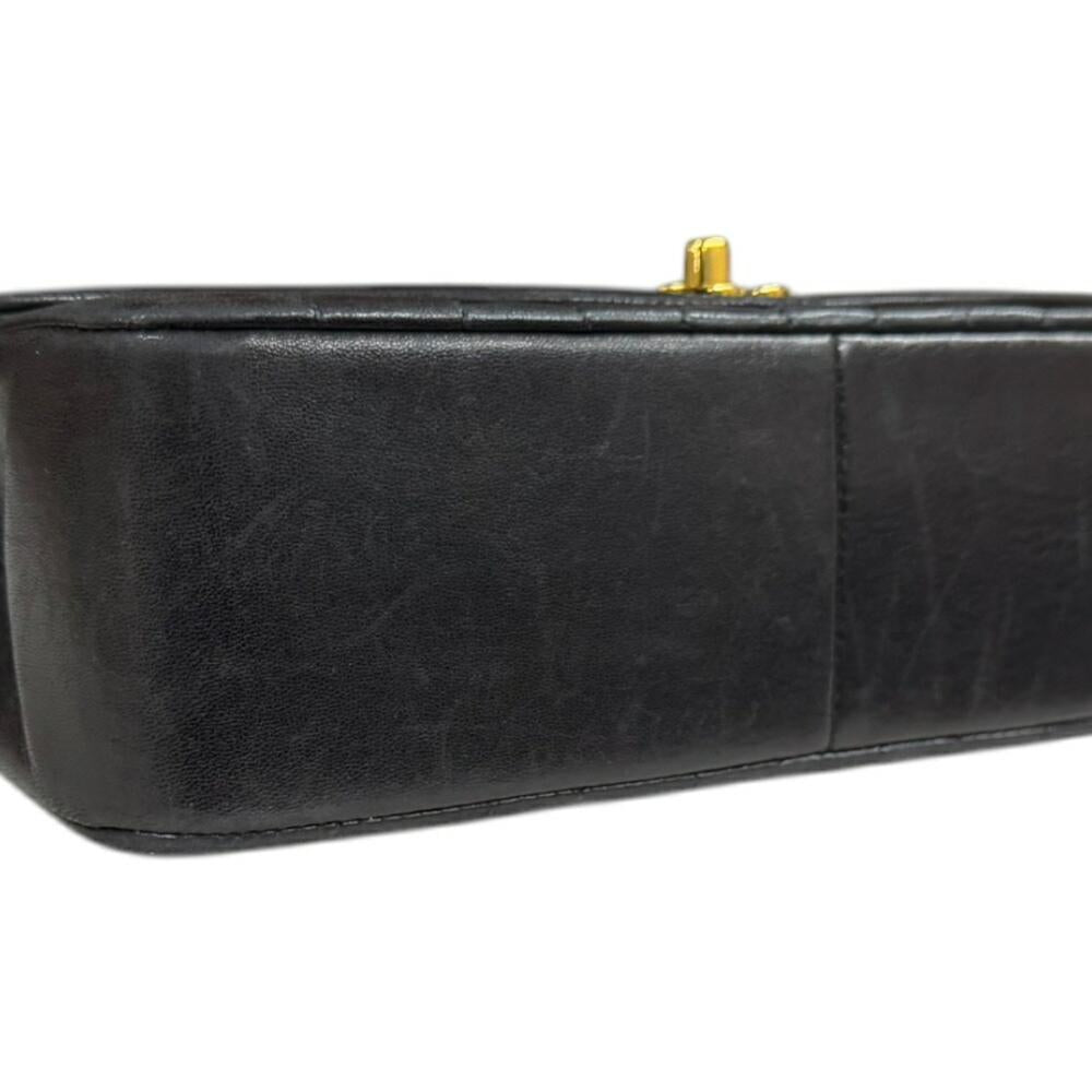 Black Suede Chanel Shoulder Bag
