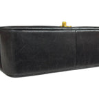 Black Suede Chanel Shoulder Bag