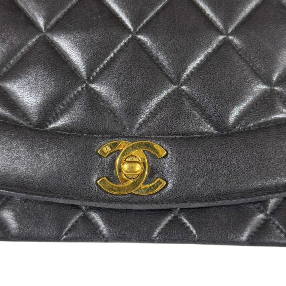 Black Suede Chanel Shoulder Bag