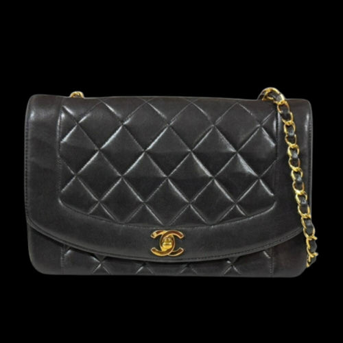 Black Suede Chanel Shoulder Bag