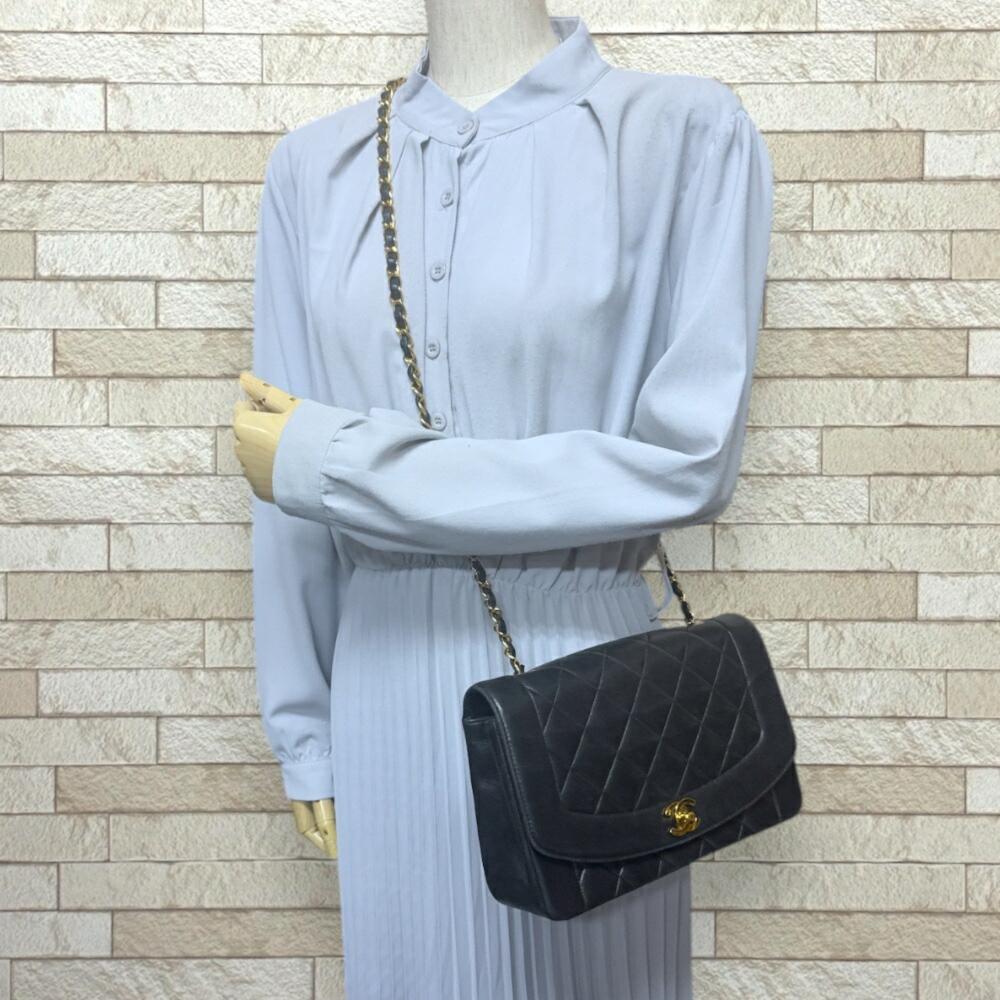 Black Suede Chanel Shoulder Bag