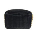 Black Suede Chanel Shoulder Bag