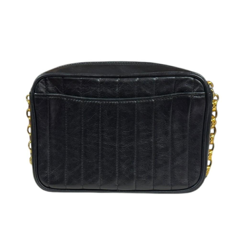 Black Suede Chanel Shoulder Bag