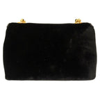 Black Suede Chanel Shoulder Bag