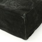 Black Suede Chanel Shoulder Bag
