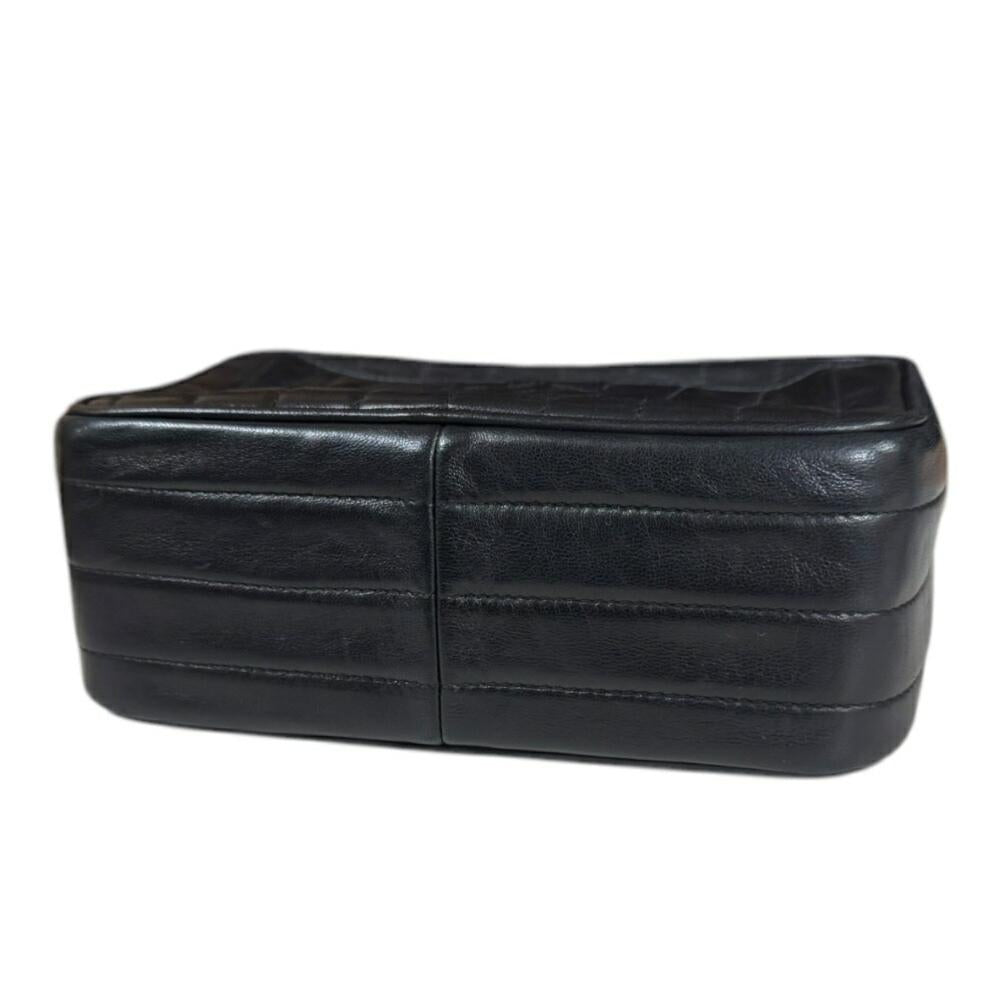 Black Suede Chanel Shoulder Bag