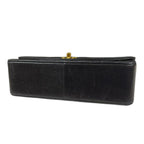 Black Suede Chanel Shoulder Bag