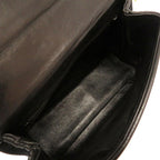 Black Suede Chanel Shoulder Bag