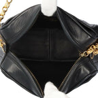 Black Suede Chanel Shoulder Bag