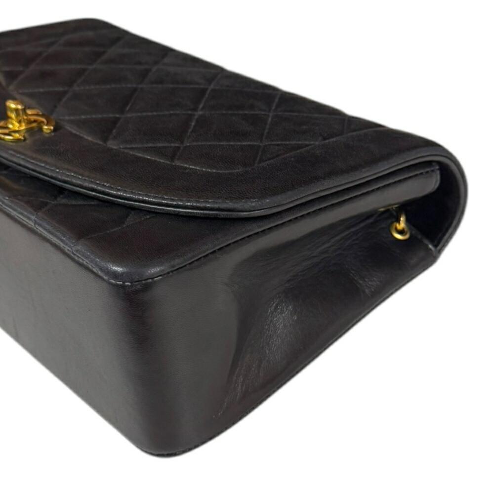Black Suede Chanel Shoulder Bag