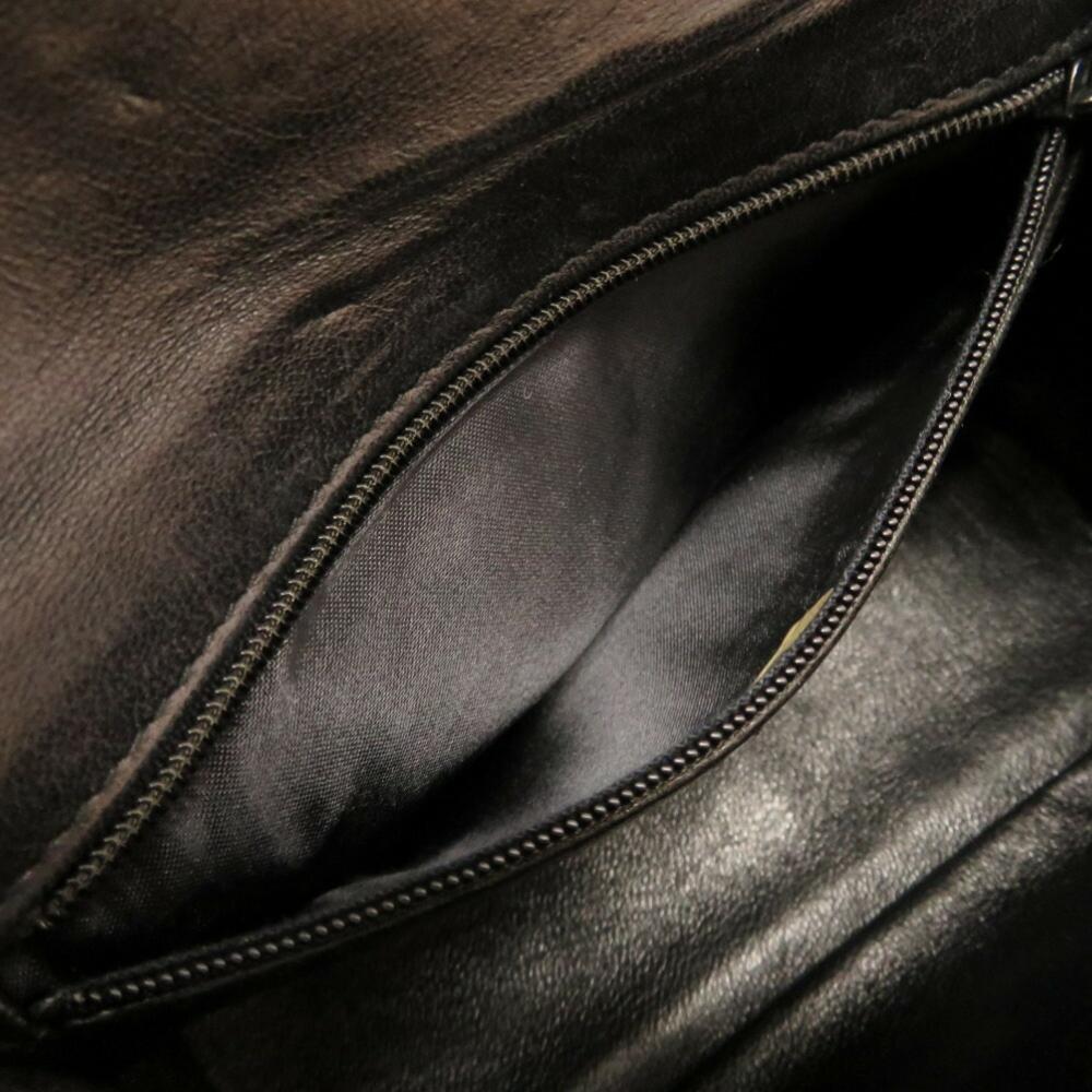 Black Suede Chanel Shoulder Bag
