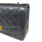 Black Suede Chanel Shoulder Bag