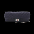 Blue Canvas Chanel Shoulder Bag