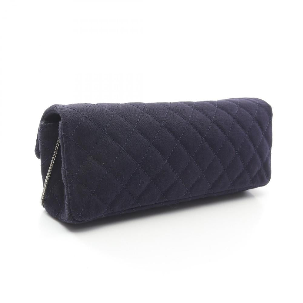 Blue Canvas Chanel Shoulder Bag
