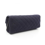Blue Canvas Chanel Shoulder Bag