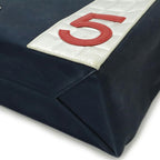 Blue Canvas Chanel Shoulder Bag