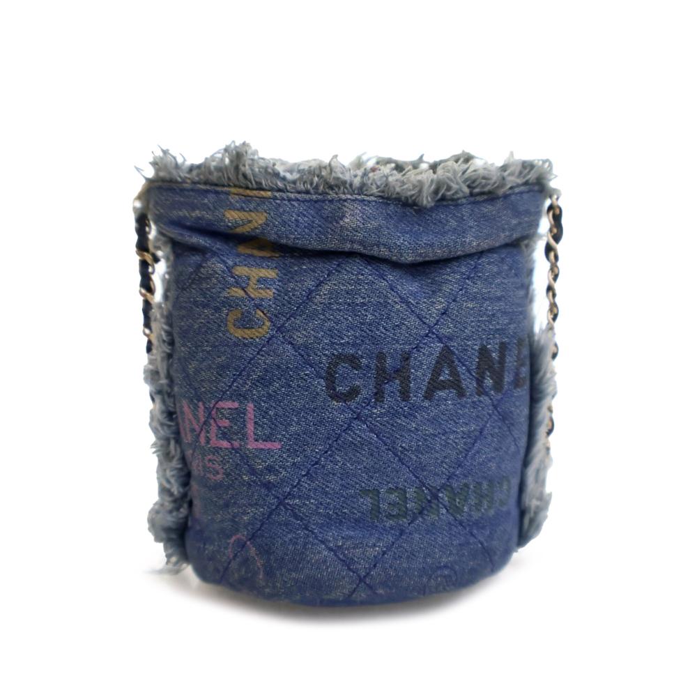 Blue Denim Chanel Bucket Bag