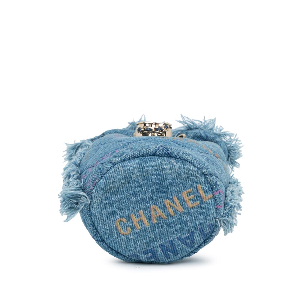 Blue Denim Chanel Bucket Bag
