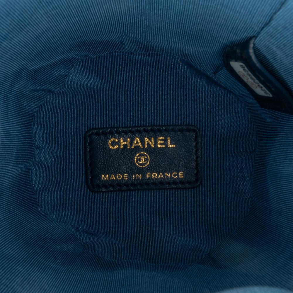 Blue Denim Chanel Bucket Bag