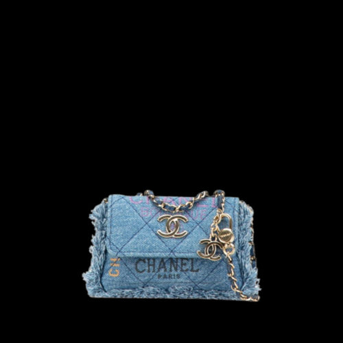 Blue Denim Chanel Crossbody Bag