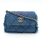 Blue Denim Chanel Crossbody Bag