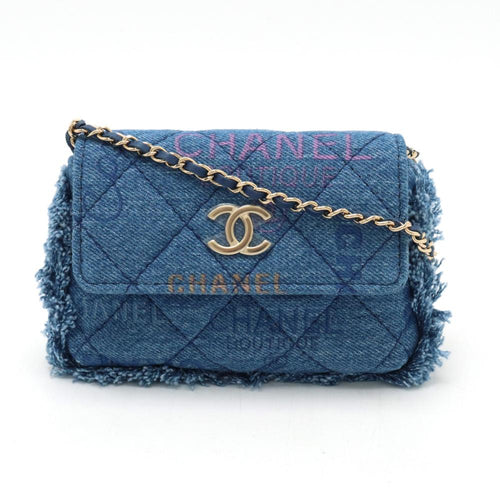 Blue Denim Chanel Crossbody Bag