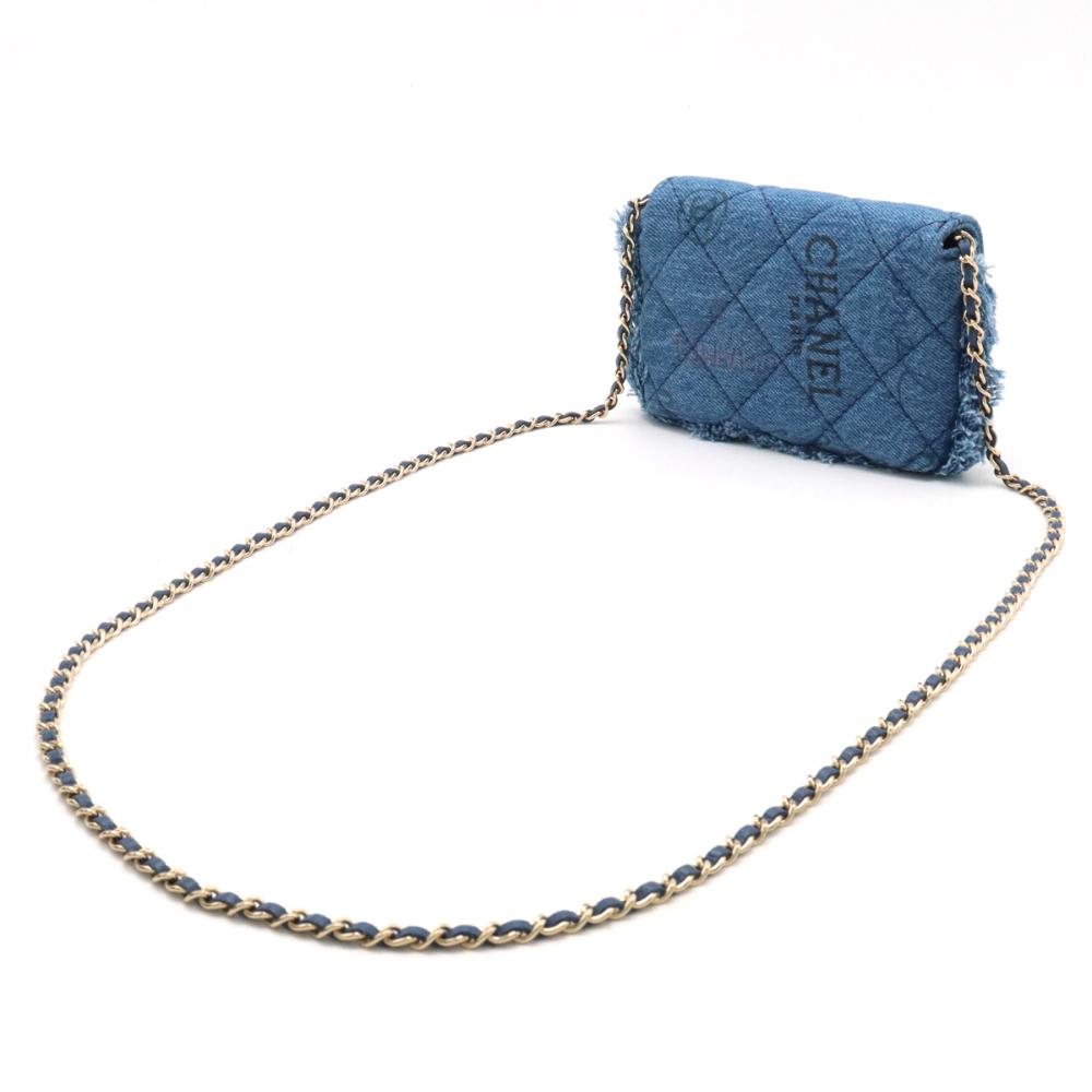Blue Denim Chanel Crossbody Bag