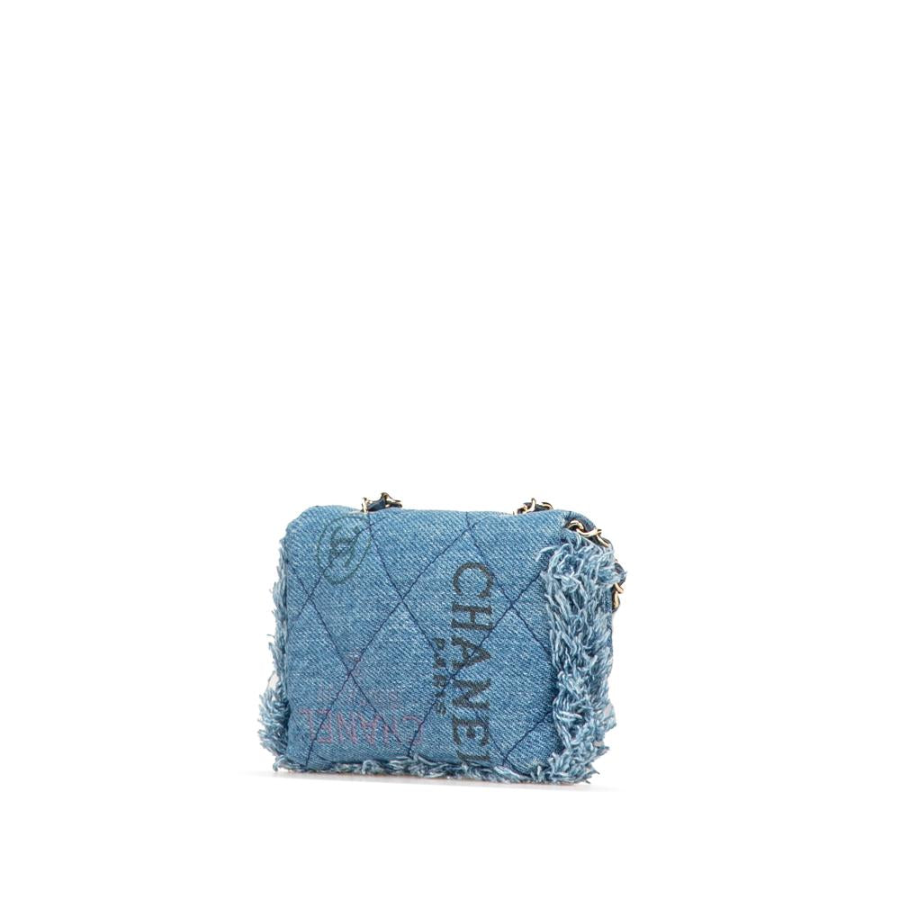 Blue Denim Chanel Crossbody Bag